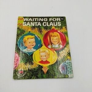 Vintage Waiting for Santa Claus Wonder Books 1952 Christmas